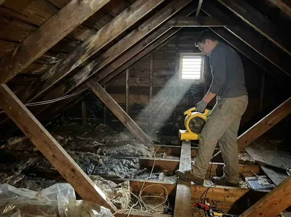attic-water-damage-drying-proc-007 — frequently asked questions, Emergency Water Extraction & 24/7 Flood Response in Rhinela…